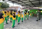 Satgas TMMD Kodim Sragen Tanamkan Disiplin dan Cinta Tanah Air Lewat Latihan PBB di Sekolah
