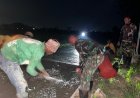 TMMD Sragen: Semangat Gotong Royong Rampungkan Jalan Desa Hingga Larut Malam