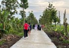 Jalan Beton TMMD Kodim Sragen Jadi Favorit Warga untuk Olahraga Pagi